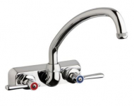 Chicago Faucets W4W-L9E1-369AB Workboard Faucet, 4'' Wall